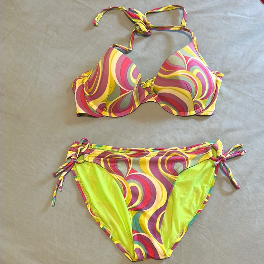 Arizona Jean Company XL Colorful Swirl Bikini